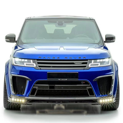 Ersatz Reparatur Land Rover Karosserie-Kit 2017 - 2019 Spoiler Hood Harzfaser Vorderlip