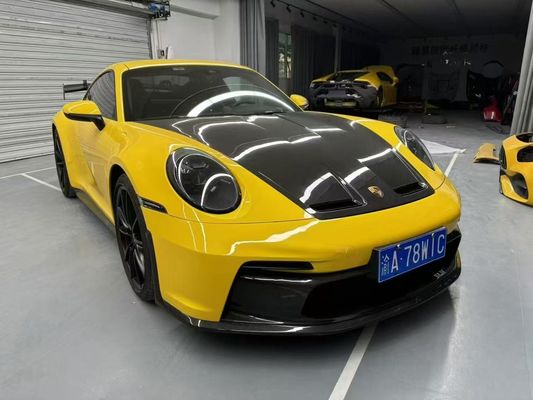 Porsche 992 Karbonfaserkörper Kit 992 GT3-Stil Vorder- und Rückstoßstange Seitenrock Spoilerkapuze