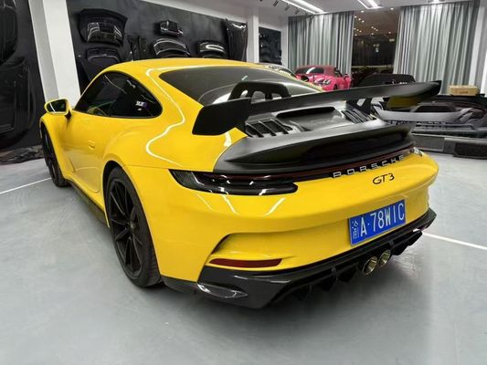 Porsche 992 Karbonfaserkörper Kit 992 GT3-Stil Vorder- und Rückstoßstange Seitenrock Spoilerkapuze