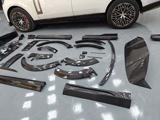 Land Rover Range Rover Karbonfaser-Körper-Kit Range Rover Upgraded Mansory-Stil Vorderlip Diffusor Spoiler Haube Rad Bogen Seitenrock