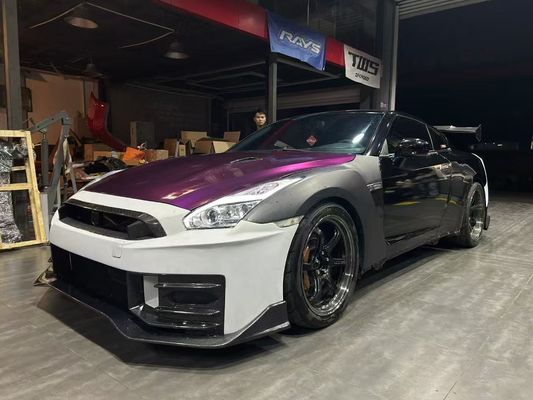 Nissan GTR Kohlenstofffaser-Körper-Kit GTR r35 Modernisiert 2024nismo-Stil Front- und Rückstoßfänger-Spoilern Haubenschutzflügel