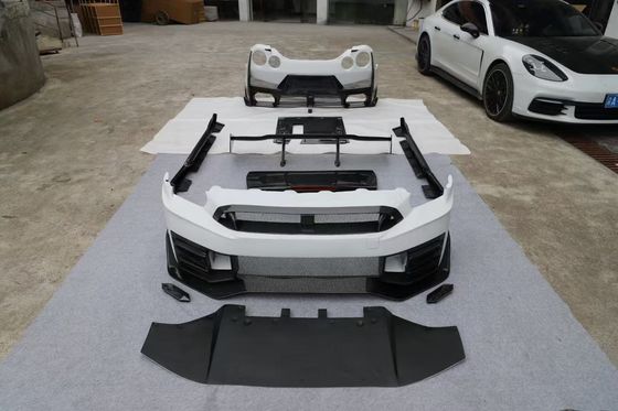 Nissan GTR Kohlenstofffaser-Körper-Kit GTR r35 Modernisiert 2024nismo-Stil Front- und Rückstoßfänger-Spoilern Haubenschutzflügel