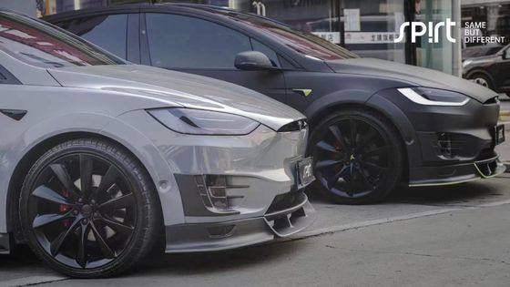 Tesla Modell X Carbon Fiber Body Kit Modell X Carbon Fiber Vorderlip Diffusor Spoiler Haube Rad Bogen breite Körper-Kit