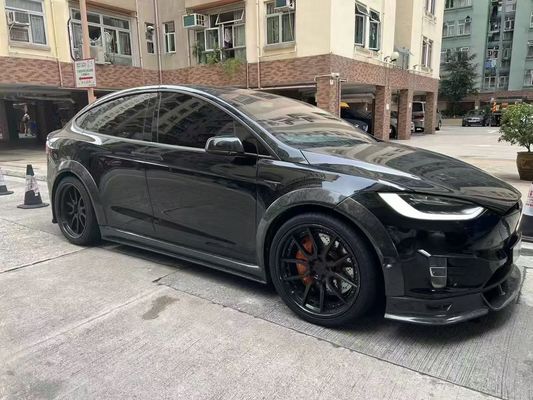 Tesla Modell X Carbon Fiber Body Kit Modell X Carbon Fiber Vorderlip Diffusor Spoiler Haube Rad Bogen breite Körper-Kit