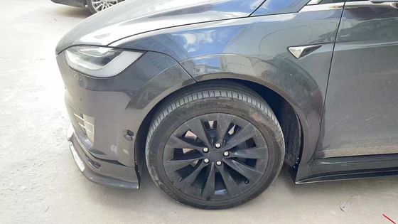Tesla Modell X Carbon Fiber Body Kit Modell X Carbon Fiber Vorderlip Diffusor Spoiler Haube Rad Bogen breite Körper-Kit