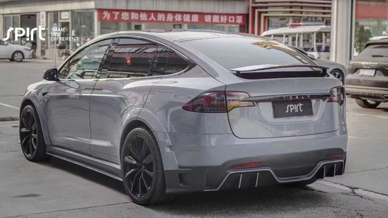 Tesla Modell X Carbon Fiber Body Kit Modell X Carbon Fiber Vorderlip Diffusor Spoiler Haube Rad Bogen breite Körper-Kit