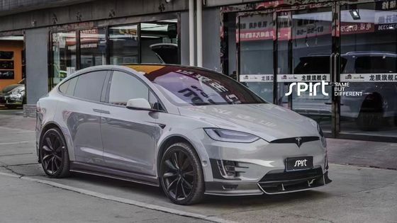 Tesla Modell X Carbon Fiber Body Kit Modell X Carbon Fiber Vorderlip Diffusor Spoiler Haube Rad Bogen breite Körper-Kit