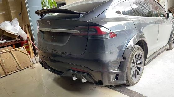 Tesla Modell X Carbon Fiber Body Kit Modell X Carbon Fiber Vorderlip Diffusor Spoiler Haube Rad Bogen breite Körper-Kit