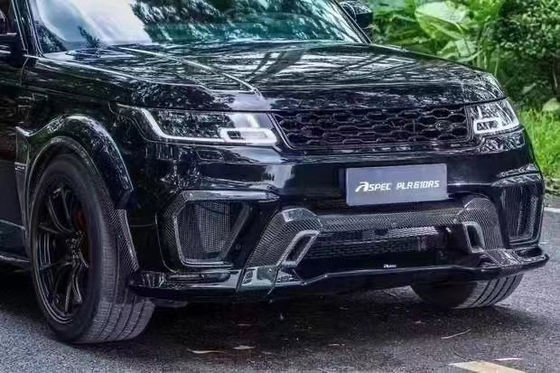 Runde ASPEC Style CF&amp; FRP Wide Body Kit Front Bumper Hinter Bumper Seitenschutz für Land Rover RANGE ROVE SPORT 2014-2017