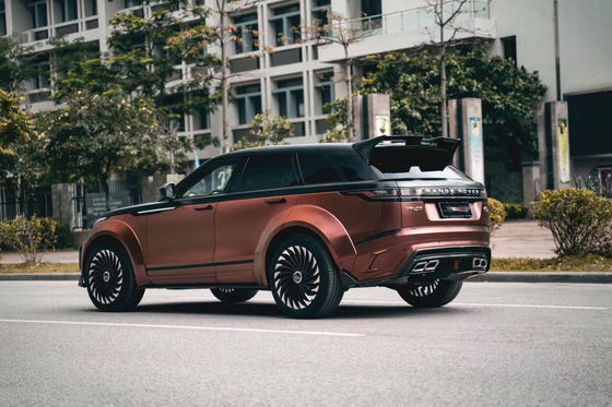 Für Land Rover Velar Karbonfaserkörper-Kit Velar Upgrades LM-Stil Front- und Heckstoßfänger-Spoiler Weitkörper-Kit
