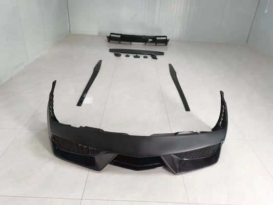 Für Lamborghini Gallardo LP550 LP560 Kohlenstofffaser-Karosserie-Set LP550 LP560 Upgraded DMC Style Front und Heck Stoßfänger Spoiler-Karosserie-Set