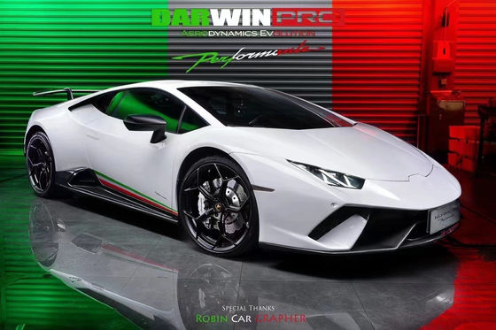 Für Lamborghini LP580 LP610 Kohlenstofffaser-Körper-Kit LP580 LP610 Upgraded LP640-Stil Front und Heck Stoßfänger Spoiler Hood