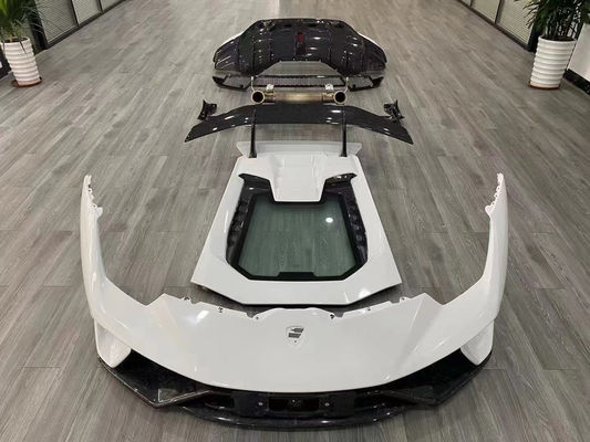 Für Lamborghini LP580 LP610 Kohlenstofffaser-Körper-Kit LP580 LP610 Upgraded LP640-Stil Front und Heck Stoßfänger Spoiler Hood