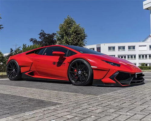 Für Lamborghini LP580 LP610 Carbon Fiber Widebody Kit LP580 LP610 Upgraded PD-Stil Front und Heck Stoßfänger Spoiler Widebody
