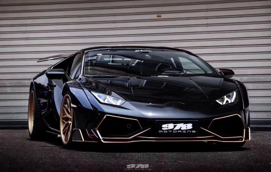 Für Lamborghini LP580 LP610 Carbon Fiber Widebody Kit LP580 LP610 Upgraded PD-Stil Front und Heck Stoßfänger Spoiler Widebody