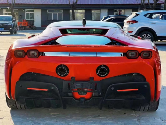 Für Ferrari SF90 Trockenkohlenstoffkörper-Kit SF90 OEM-Stil Kohlenstofffaser Front Lippendiffuser Spoiler Seitenrock