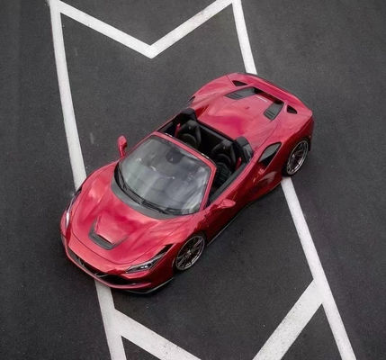 Novit Style Kohlenstofffaserkörper für den Ferrari F8 Kohlenstofffaserkörper Front Schaufel Rücken Diffusor Spoiler