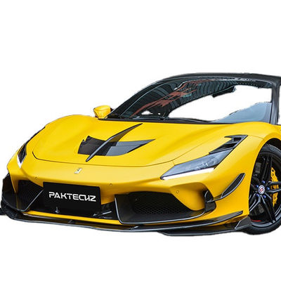 Paktechz Style Carbon Fiber Kit für Ferrari F8 Carbon Fiber Body Kit Vorder Schaufel Hinterer Diffusor Spoiler