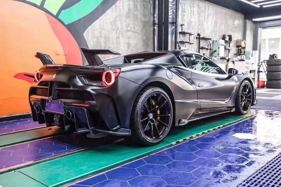 Autoteile für Ferrari 488 Karosserie Kit 488 Upgraded MSY Style Vorder- und Rückstoßfänger Spoiler Carbonfaser Karosserie Kit