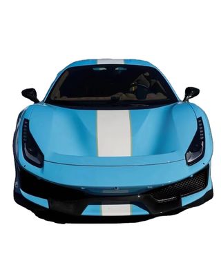 Autoteile für Ferrari 488 Karosserie-Kit 488 Upgraded PistA-Style Front- und Rückstoßfänger Motorhaube Spoiler Carbonfaser Karosserie-Kit
