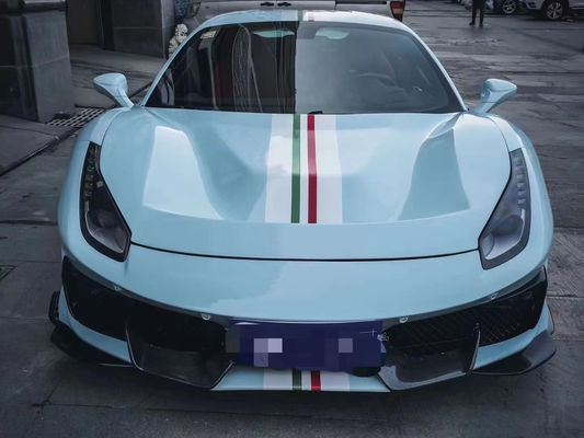 Autoteile für Ferrari 488 Karosserie-Kit 488 Upgraded PistA-Style Front- und Rückstoßfänger Motorhaube Spoiler Carbonfaser Karosserie-Kit