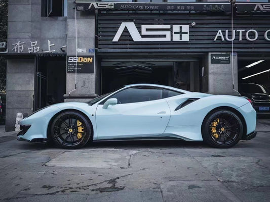 Autoteile für Ferrari 488 Karosserie-Kit 488 Upgraded PistA-Style Front- und Rückstoßfänger Motorhaube Spoiler Carbonfaser Karosserie-Kit