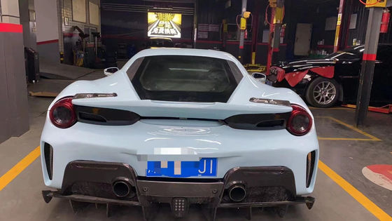 Autoteile für Ferrari 488 Karosserie-Kit 488 Upgraded PistA-Style Front- und Rückstoßfänger Motorhaube Spoiler Carbonfaser Karosserie-Kit