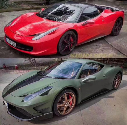 Autoteile für Ferrari 458 Body Kit 458 Upgraded Misha Style Front und Heck Stoßfänger Seitenrock Hood Spoiler Body Kit