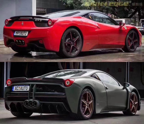 Autoteile für Ferrari 458 Body Kit 458 Upgraded Misha Style Front und Heck Stoßfänger Seitenrock Hood Spoiler Body Kit