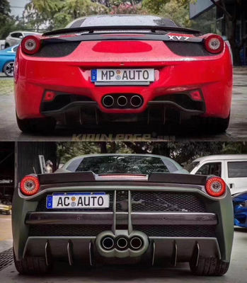 Autoteile für Ferrari 458 Body Kit 458 Upgraded Misha Style Front und Heck Stoßfänger Seitenrock Hood Spoiler Body Kit