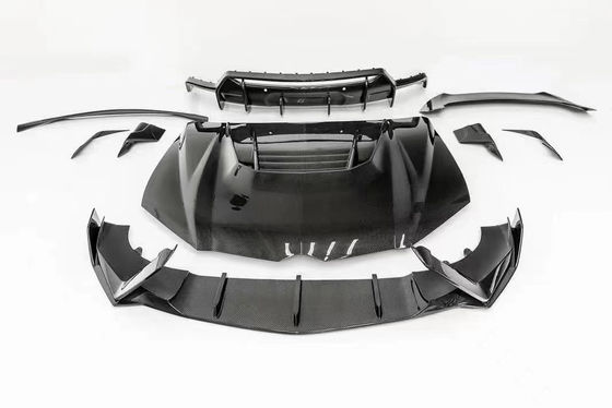 Für Lamborghini Urus Karbonfaserkörper-Kit Urus Upgraded VORS Style Karbonfaser Front Lippendiffuser Spoiler Hood mit Breitkörper