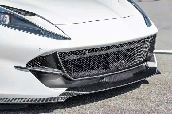 Trockene Kohlenstofffaser für Ferrari 812 Kohlenstofffaser-Körper-Kit 812 Upgraded Nivic Style Front Lippendiffuser Spoiler Hood