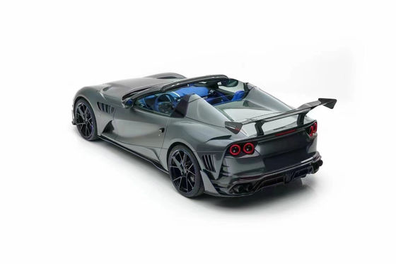 Für Ferrari 812 Kohlenstofffaserkörper-Kit 812 Upgraded MSY Style Kohlenstofffaser Vorder- und Hinterstoßfänger-Spoilerflügel