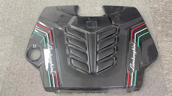 2019 Schwarzer Lamborghini Body Kit Trockener Kohlenstofffaser Motor Innenraum Schutzschild