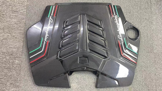 2019 Schwarzer Lamborghini Body Kit Trockener Kohlenstofffaser Motor Innenraum Schutzschild