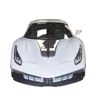 Für Ferrari 488 Kohlenstofffaserkörper Kit 488 Upgraded Misha Style Front und Heck Stoßfänger Spoiler Hood Kohlenstofffaserkörper Kit