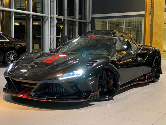 Für den Ferrari F8 Kohlenstofffaserkörper-Kit F8 Upgraded KEYVANY Style Front Schaufel Diffuser Spoiler-Körper-Kit