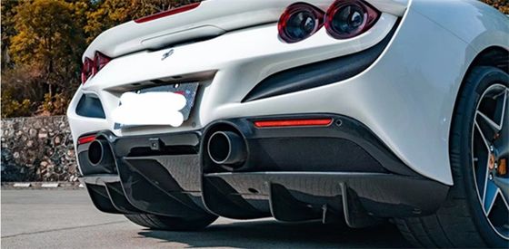 Autoteile für Ferrari F8 Kohlenstofffaserkörper-Kit F8 Upgrade Novi Style Diffuser Kohlenstofffaser Diffuser
