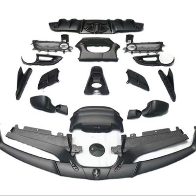 Für den Ferrari 488 Carbon Fiber Body Kit 488 Upgraded Capristo Style Carbon Fiber Front Lip Diffuser Spoiler