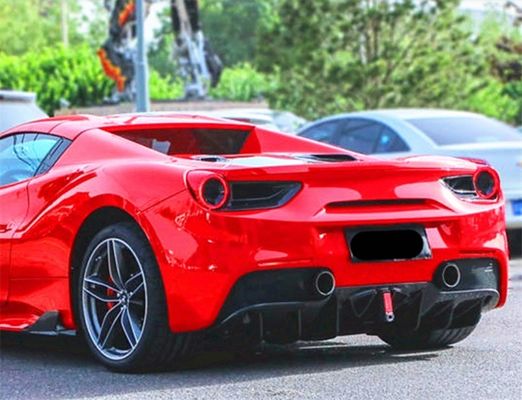 Für den Ferrari 488 Carbon Fiber Body Kit 488 Upgraded Capristo Style Carbon Fiber Front Lip Diffuser Spoiler