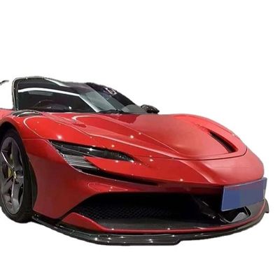 Für Ferrari SF90 Trockenkohlenstoffkörper-Kit SF90 RH-Stil Kohlenstofffaser Front Lippendiffuser Spoiler Side Skirt Körper-Kit