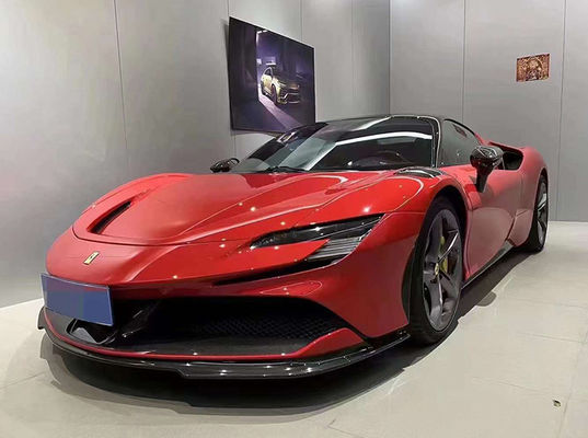 Für Ferrari SF90 Trockenkohlenstoffkörper-Kit SF90 RH-Stil Kohlenstofffaser Front Lippendiffuser Spoiler Side Skirt Körper-Kit