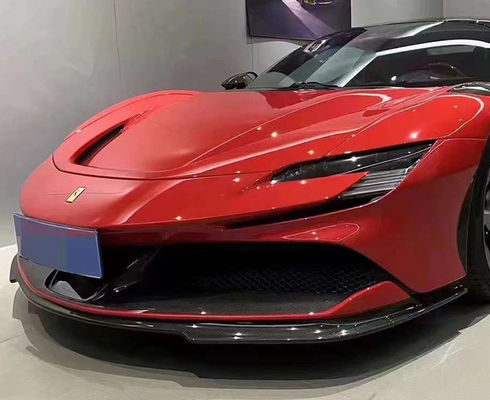 Für Ferrari SF90 Trockenkohlenstoffkörper-Kit SF90 RH-Stil Kohlenstofffaser Front Lippendiffuser Spoiler Side Skirt Körper-Kit
