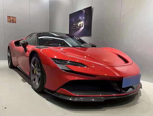 Für Ferrari SF90 Trockenkohlenstoffkörper-Kit SF90 RH-Stil Kohlenstofffaser Front Lippendiffuser Spoiler Side Skirt Körper-Kit