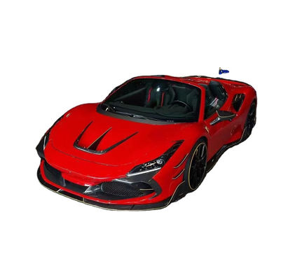 Autoteile für Ferrari F8 Kohlenstofffaserkörper-Kit F8 Upgrade MSY Style Front Schaufel Diffuser Spoiler Seitenrock-Körper-Kit