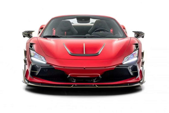 Autoteile für Ferrari F8 Kohlenstofffaserkörper-Kit F8 Upgrade MSY Style Front Schaufel Diffuser Spoiler Seitenrock-Körper-Kit