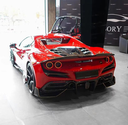 Autoteile für Ferrari F8 Kohlenstofffaserkörper-Kit F8 Upgrade MSY Style Front Schaufel Diffuser Spoiler Seitenrock-Körper-Kit