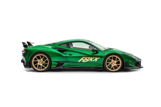 Für Ferrari F8 Kohlenstofffaserkörper-Kit F8 Upgrades MSY-Stil Vorder- und Rückstoßfänger Spoiler Hood-Körper-Kit