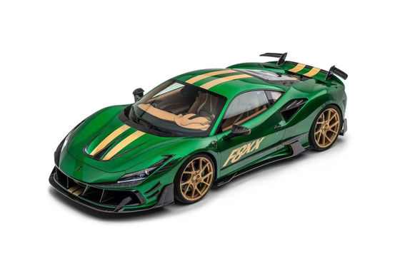 Für Ferrari F8 Kohlenstofffaserkörper-Kit F8 Upgrades MSY-Stil Vorder- und Rückstoßfänger Spoiler Hood-Körper-Kit