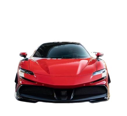 Für Ferrari SF90 Kohlenstofffaserkörper-Kit SF90 Upgrade RYFT-Stil Sprung nach unten Front Lippendiffuser Spoiler-Körper-Kit